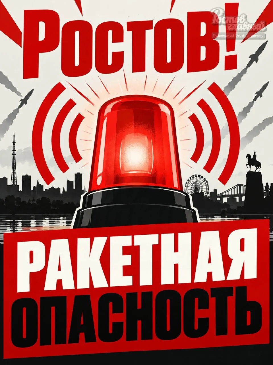 🚨 Включили сирену. Ракетная опасность!