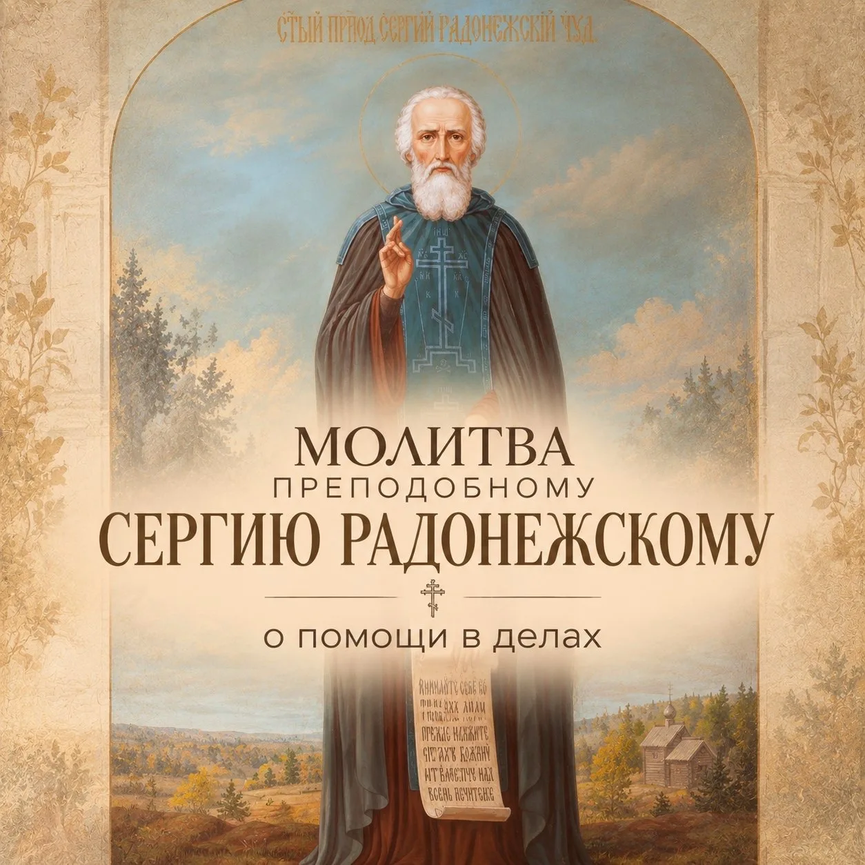 Преподобный отче наш Сергие, моли Бога о нас! ✨️