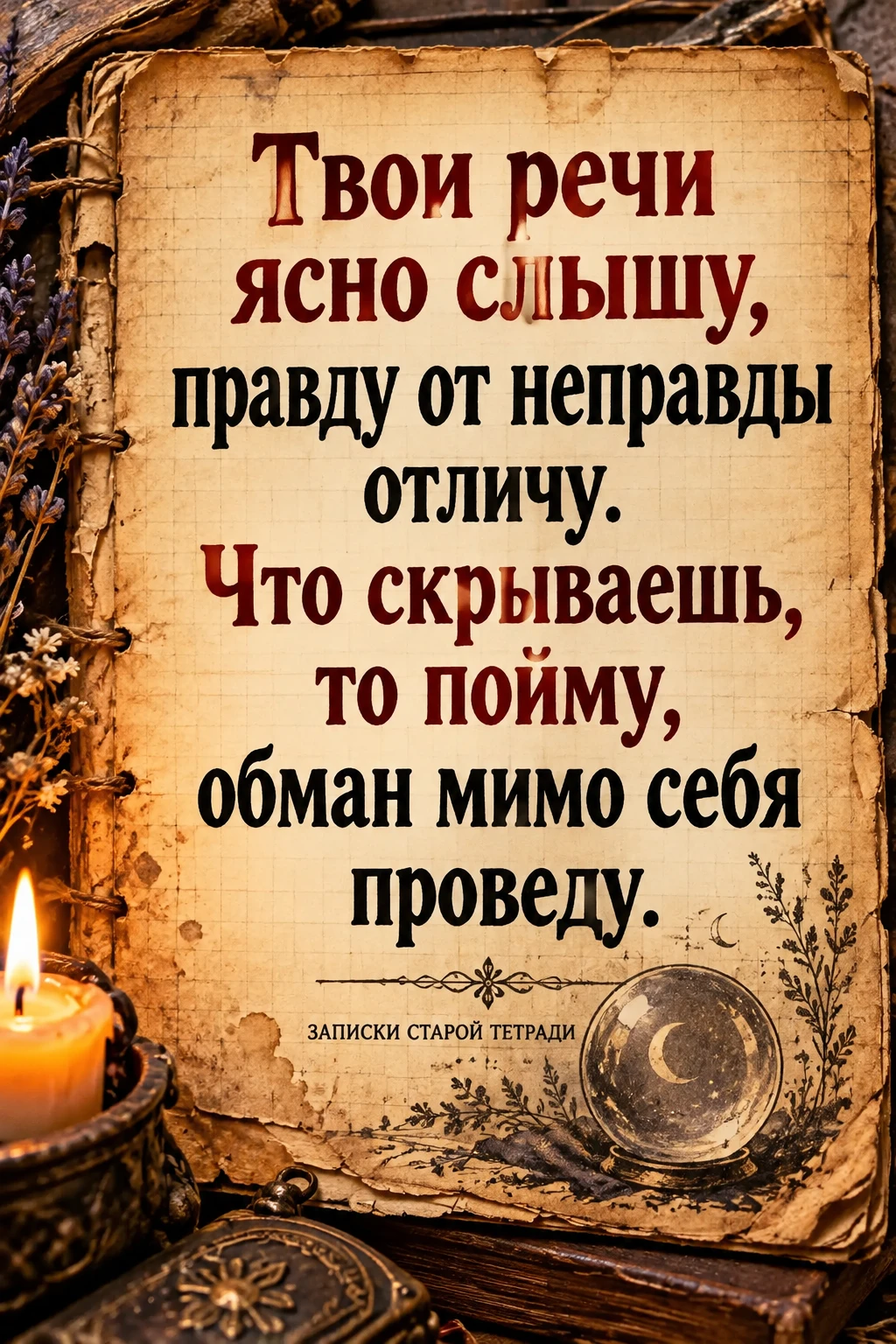 🔮 ШЕПОТОК, ЧТОБЫ РАСПОЗНАТЬ ЛОЖЬ