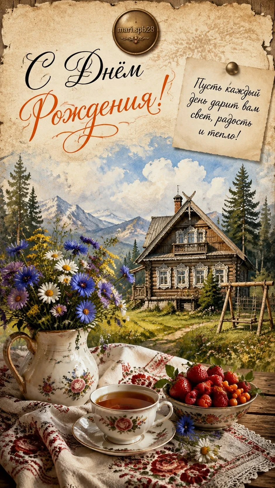 🥰 Оставляйте реакции, если понравилась открытка и делитесь с близкими ❤️