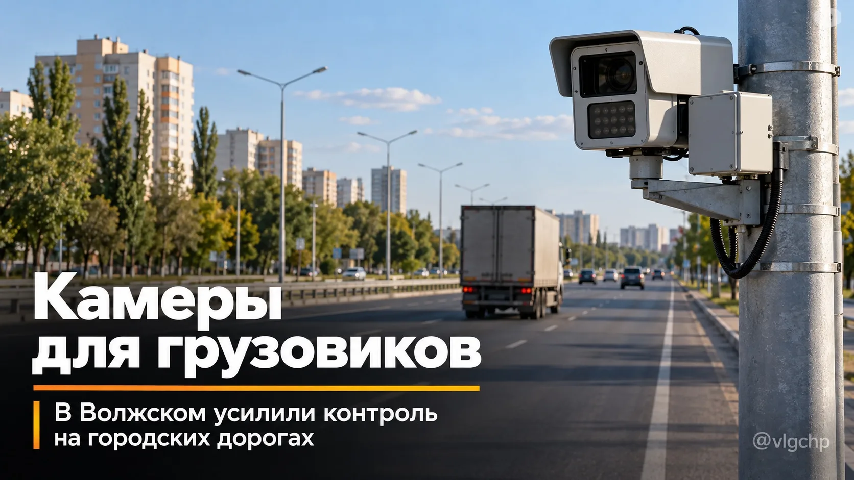 В Волжском начали использовать камеры для контроля за большегрузами.