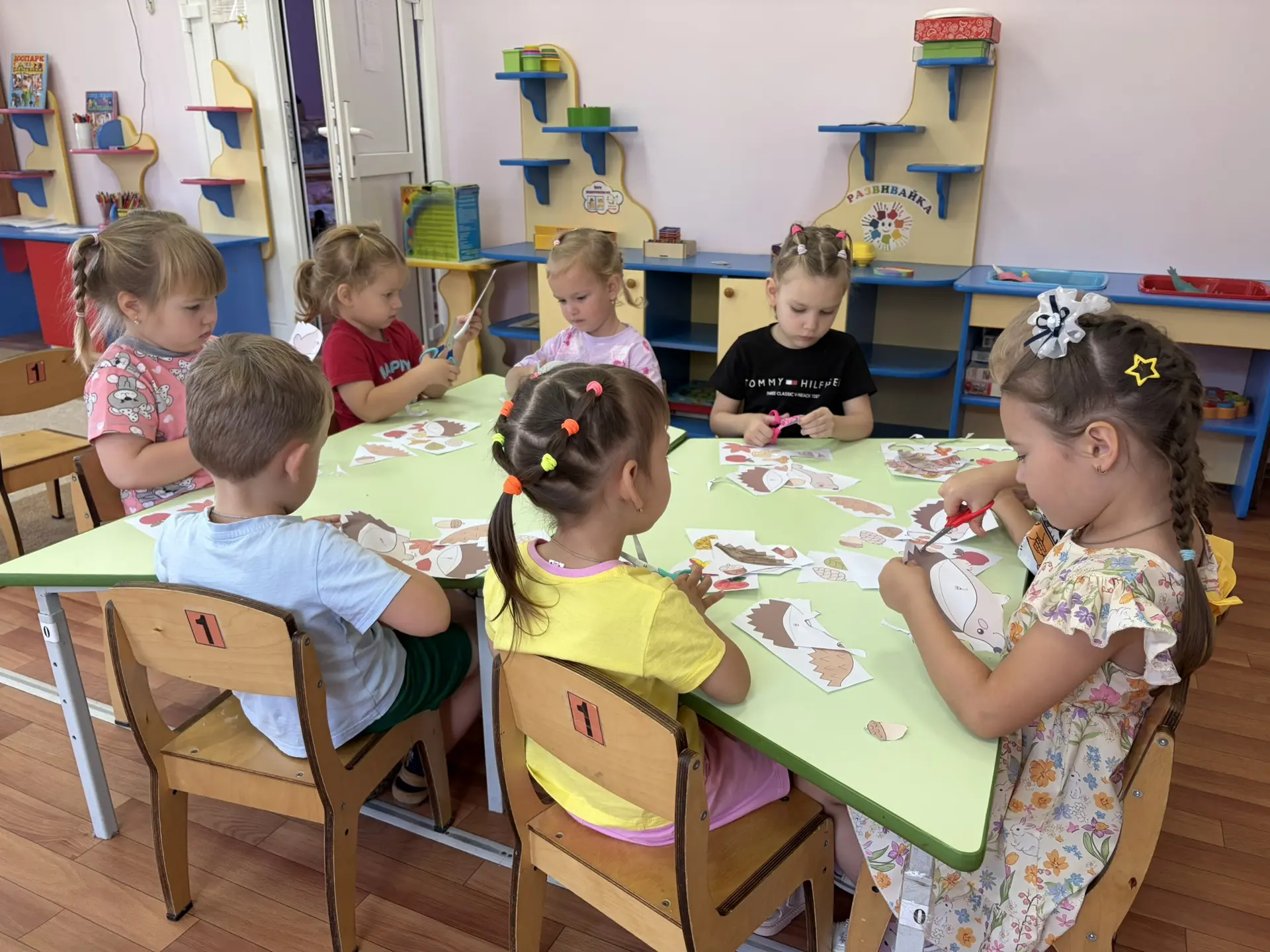 Аппликация «Еж» 🦔в разновозрастной группе от 3-5 лет!🍁🍁🍁🍁
