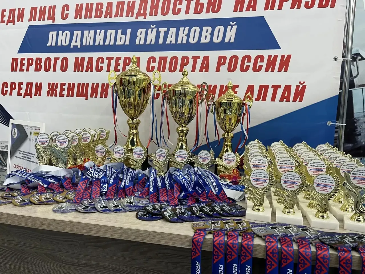 В Горно-Алтайске прошел Чемпионат Республики Алтай по плаванию среди лиц с инвалидность...