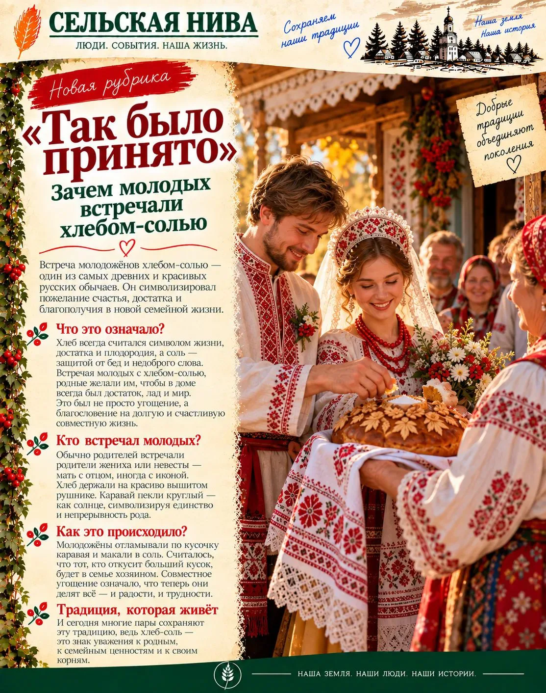 🔻 Новое в рубрике "Так было принято".