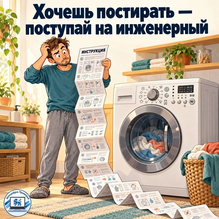 😎 Машина стирает — инструкция «грузит»