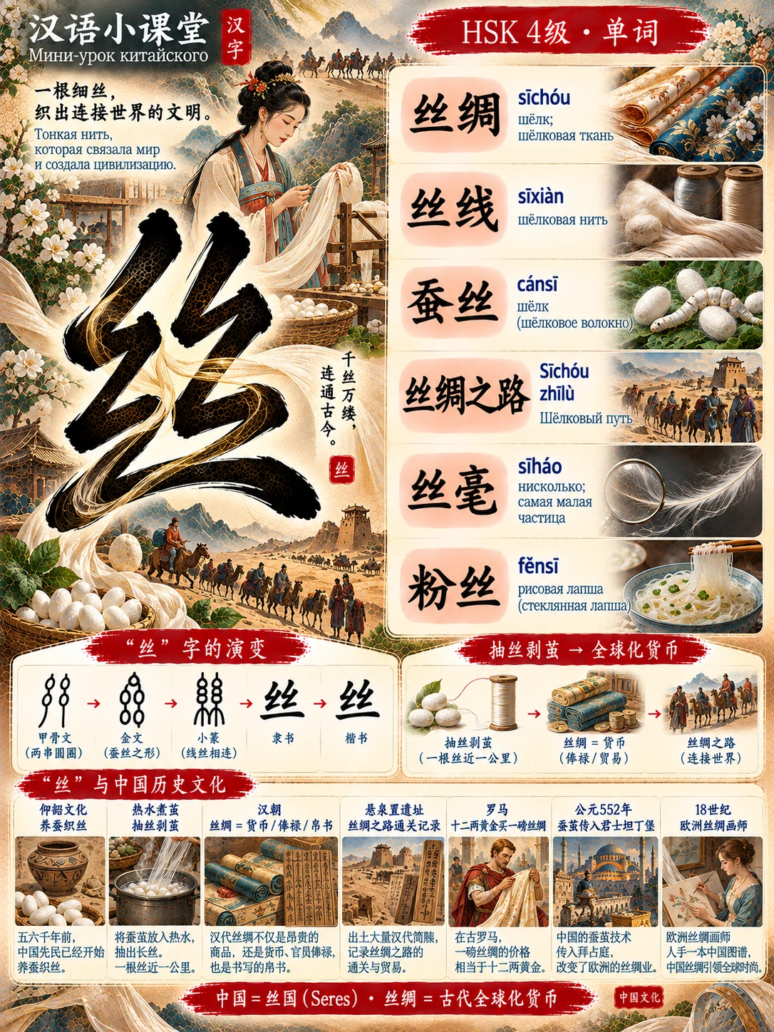 🇨🇳 汉语小课堂 | 汉字的故事 📖 | Мини-урок китайского