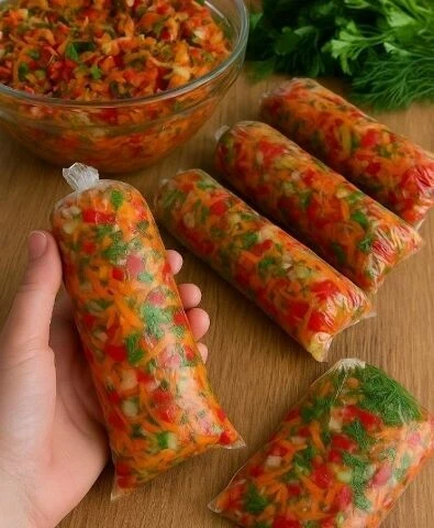 🥕 Овощная заготовка для супов и горячих блюд — готовим вкусную заправку на зиму.