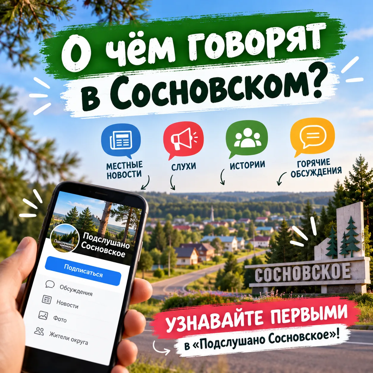 О чём говорят в Сосновском?