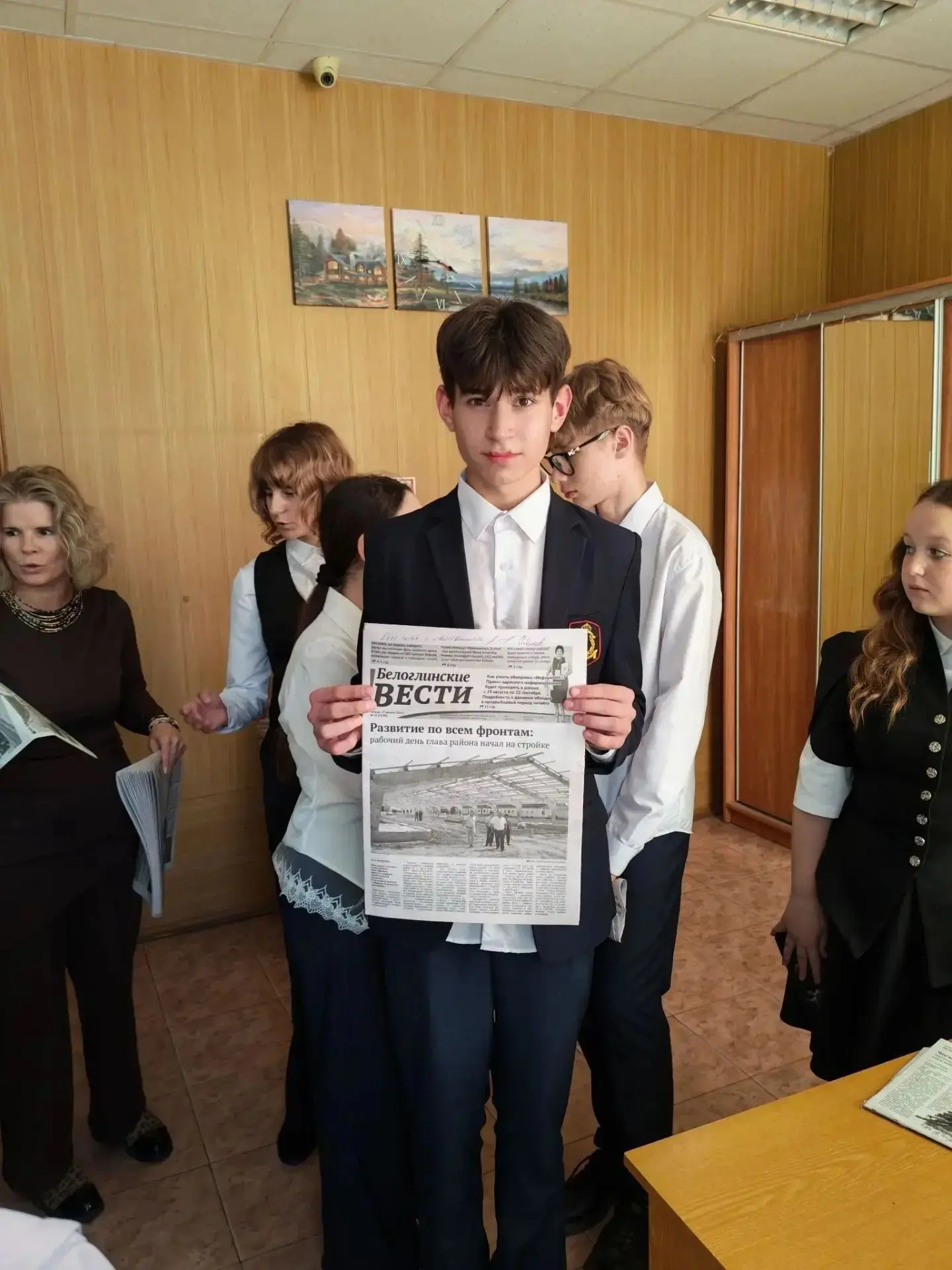 Сегодня учащиеся нашей школы посетили профориентационное мероприятие в редакции «Родная...
