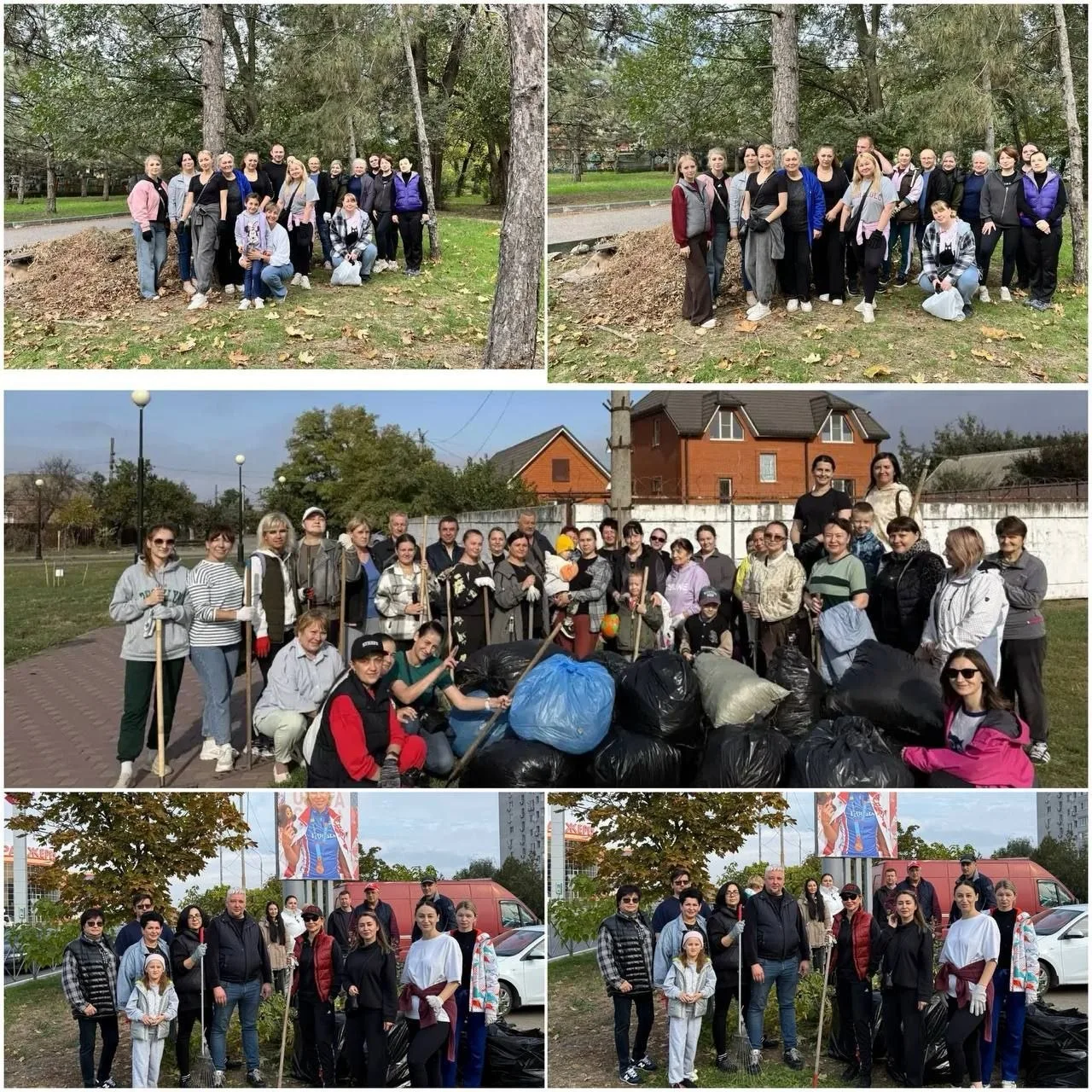 В Батайске прошёл очередной городской субботник 🧹Администрация сообщает 🎙