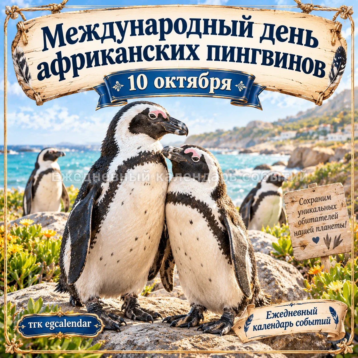 Международный день африканских пингвинов