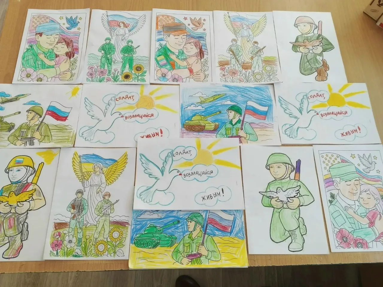 📸 Тёплые письма для участников СВО от юных экологов​