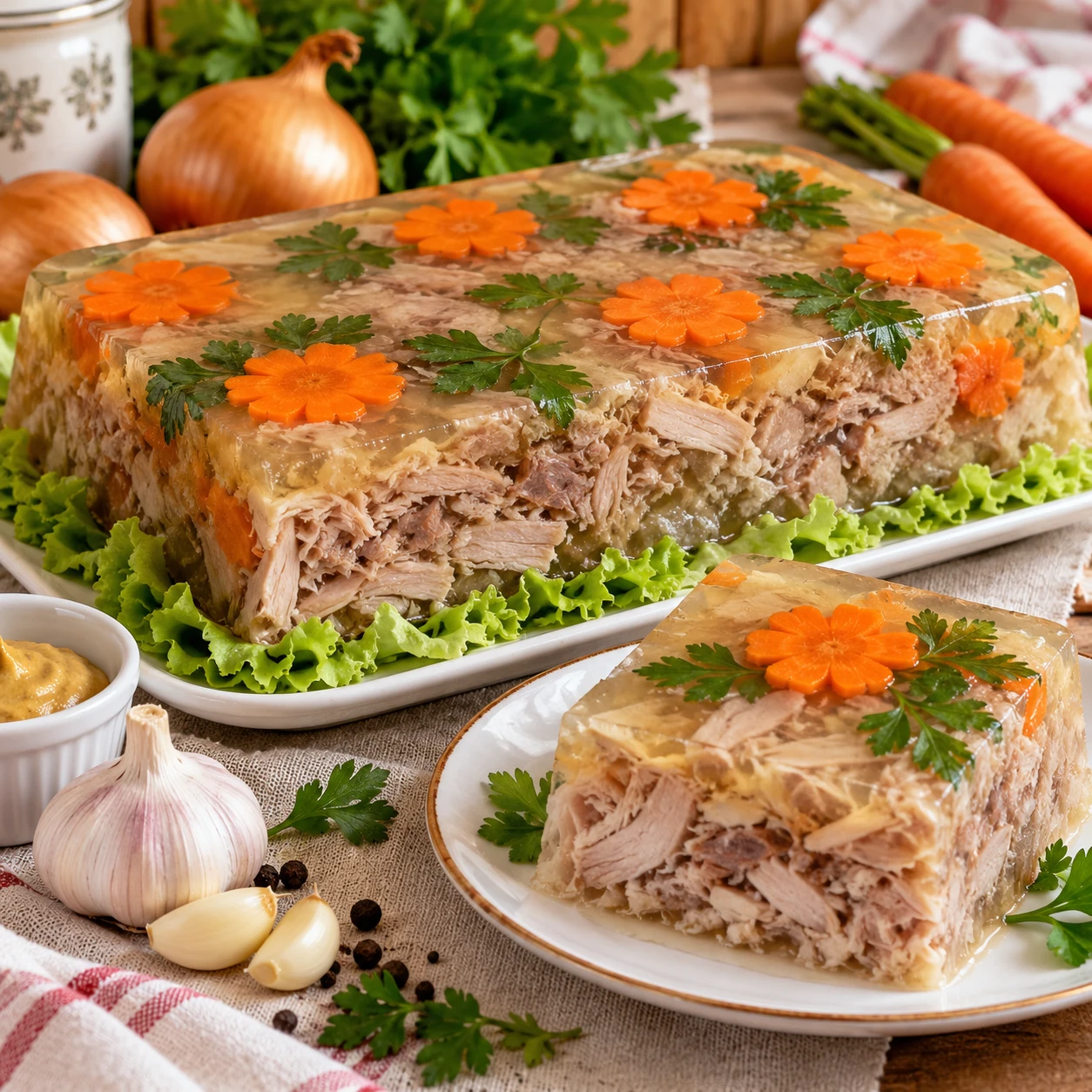 ХОЛОДЕЦ ИЗ СВИНИНЫ И КУРИЦЫ