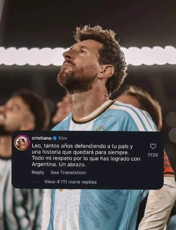 ❗️🇵🇹 КРИШТИАНУ РОНАЛДУ ПОД ПОСТОМ ЛЕО МЕССИ В IG
