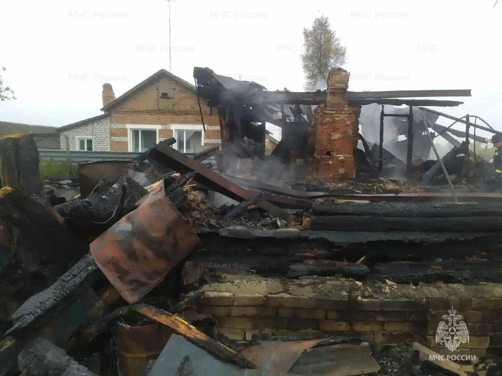 В Погарском районе ликвидирован пожар в жилом доме, есть пострадавшие
