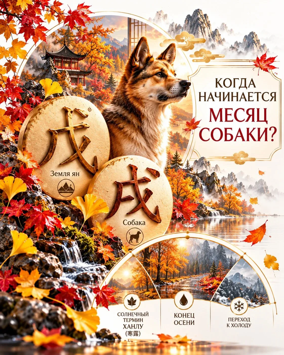 Октябрь в мире Китайской метафизики  это месяц Собаки.