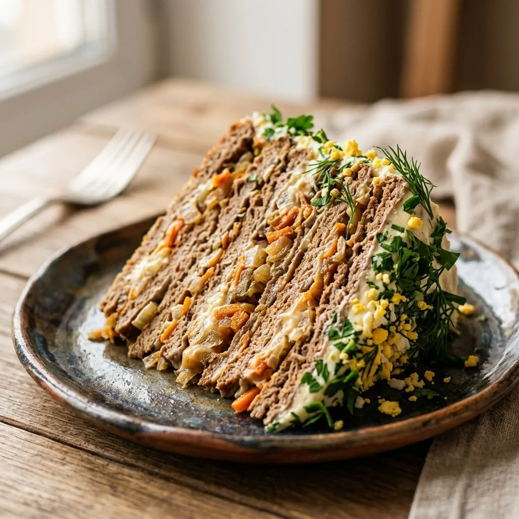 Печёночный торт — не про «долго и сложно», а про «вкусно и по-домашнему»!