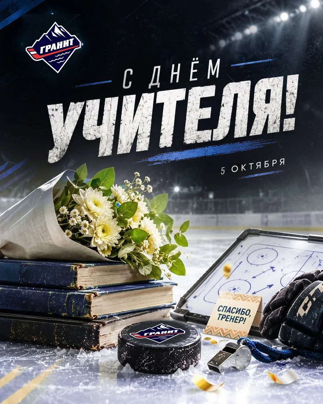 С Днём учителя! 🏒📚