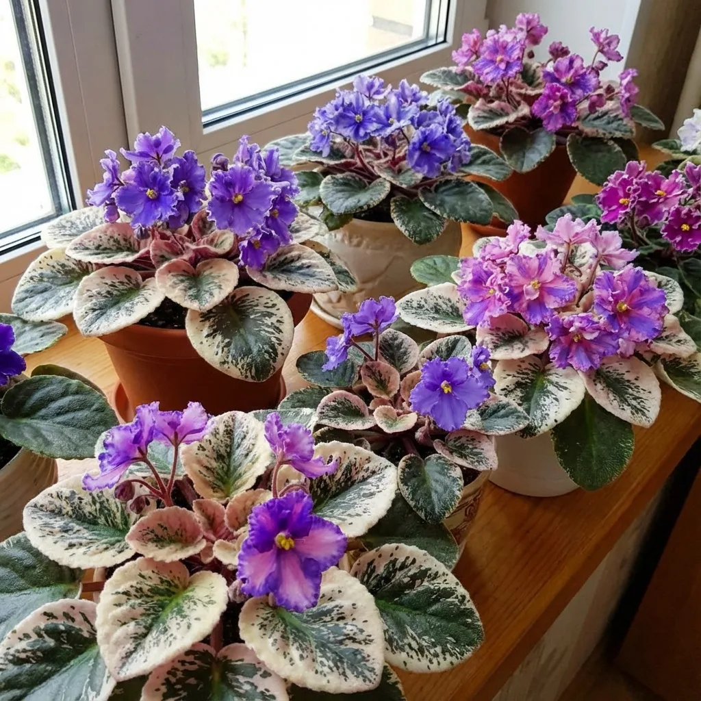 💜 ФИАЛКИ — МОИ НЕЖНЫЕ ЛЮБИМИЦЫ НА ПОДОКОННИКЕ!