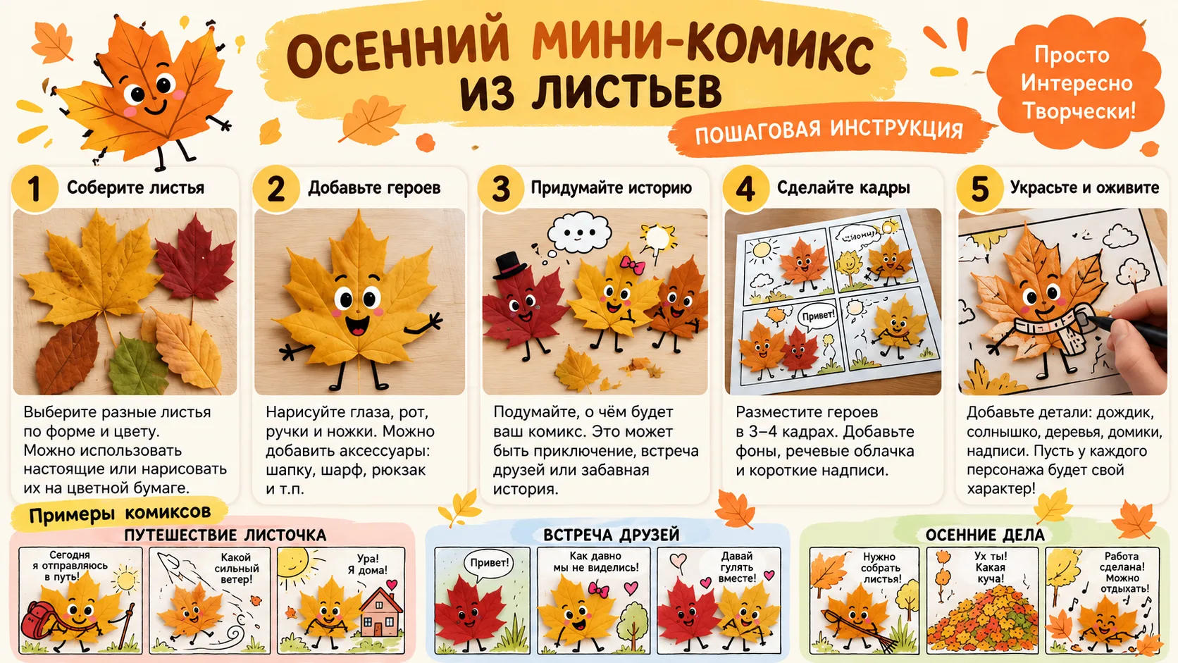 Творческая пауза: осенний мини-комикс 🍂