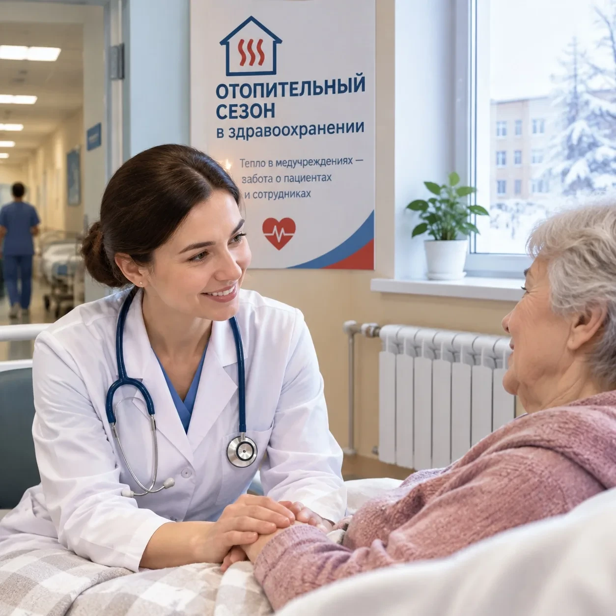 🏥 Отопление запущено в 60 круглосуточных стационарах