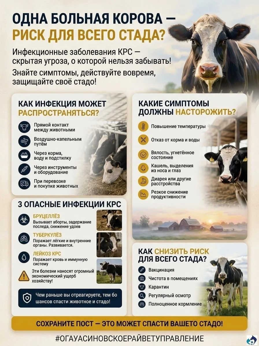 Инфекционные заболевания КРС.