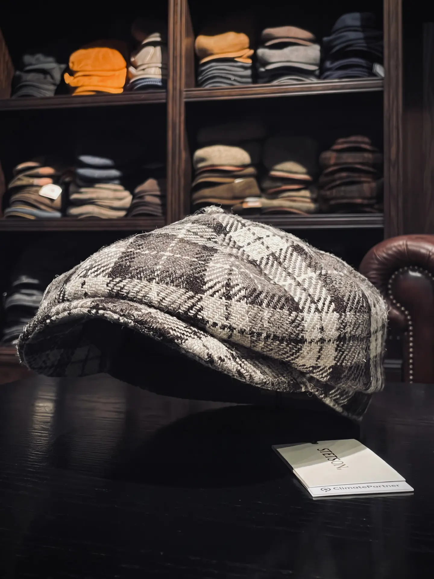 Stetson Hatteras Sustainable Harris Tweed Undyed Virgin Wool