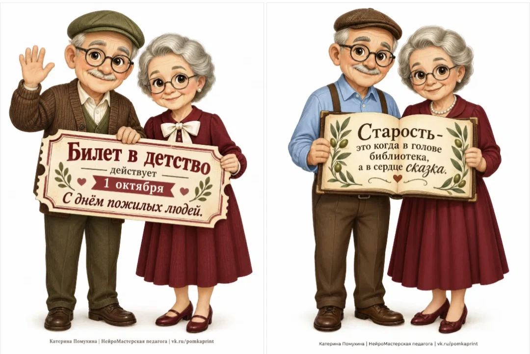 Фигурки ко Дню пожилых людей