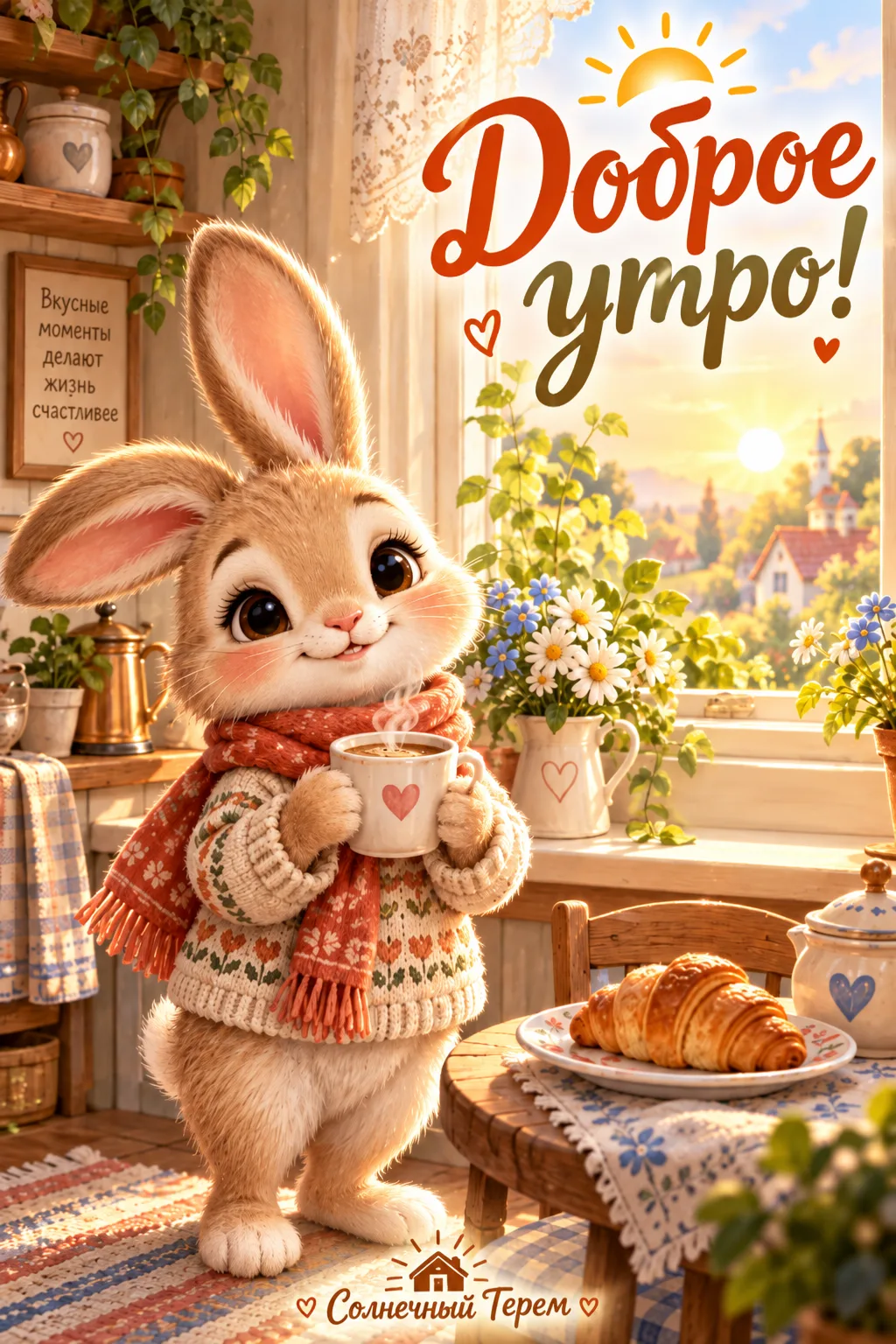 Пусть утро начинается с улыбки, а день приносит побольше приятных моментов! 🥰☀️