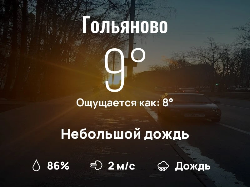 Что с погодой в Гольяново?