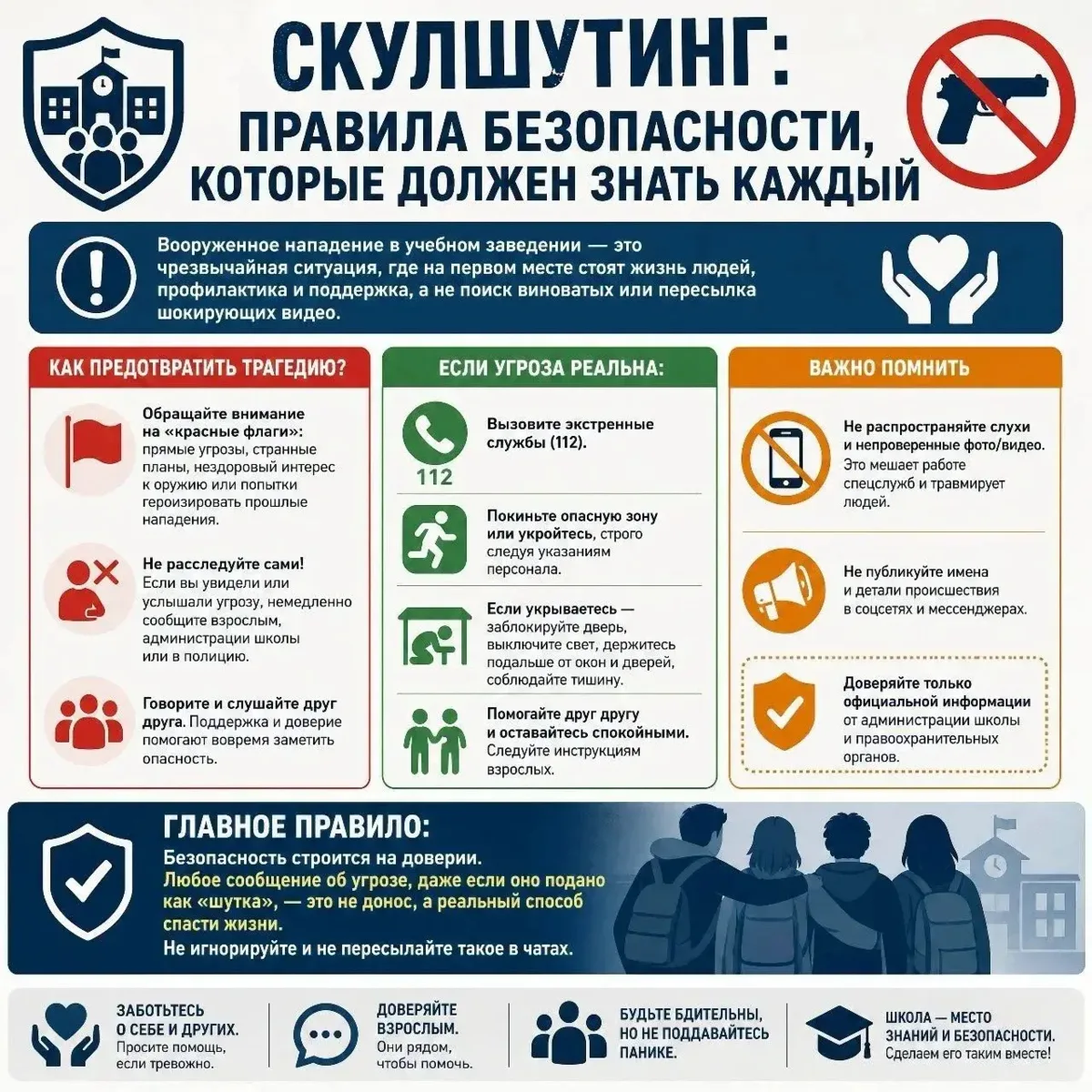 Скулшутинг: правила безопасности, которые должен знать каждый