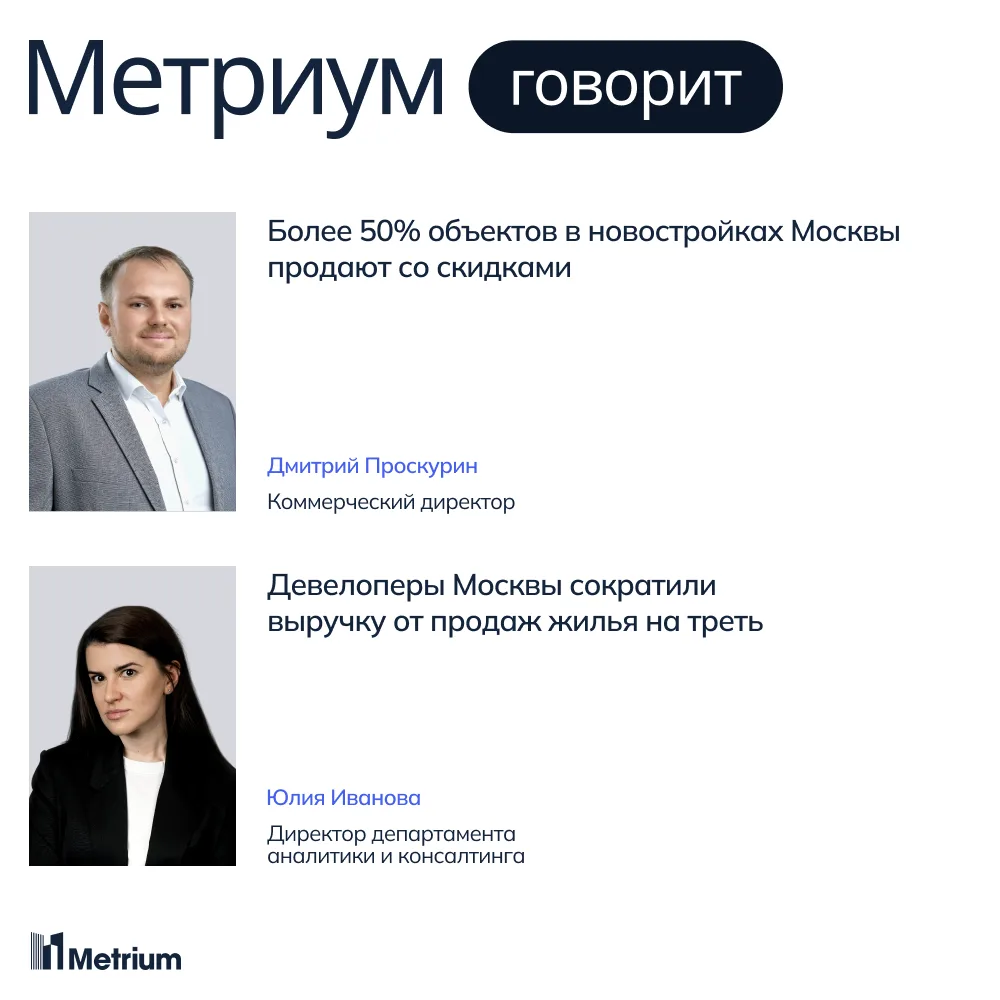 Более 50% объектов в новостройках Москвы продают со скидками