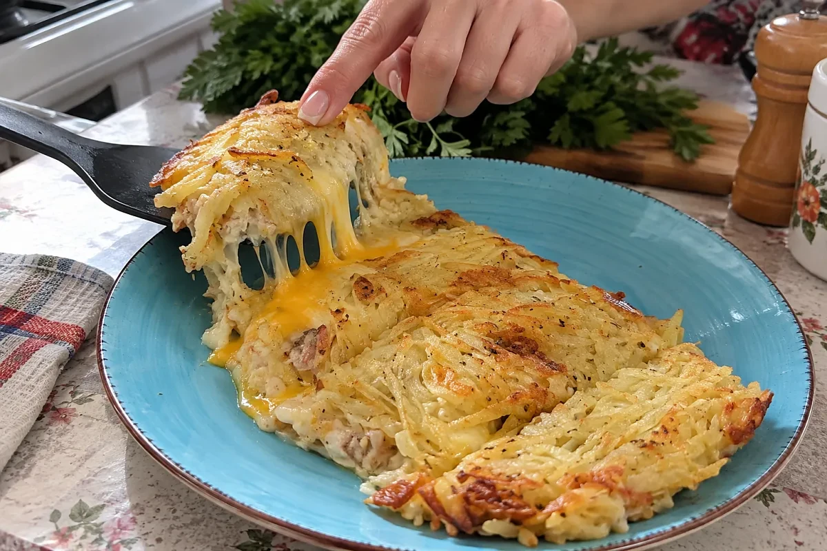 Картофельная лепёшка с яйцом и сыром: быстрый завтрак на сковороде
