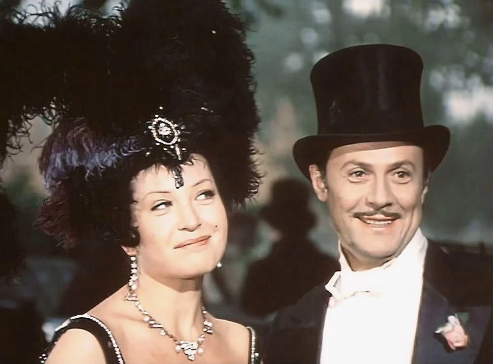 Людмила Максакова и Юрий Соломин в фильме "Летучая мышь", 1978 год.