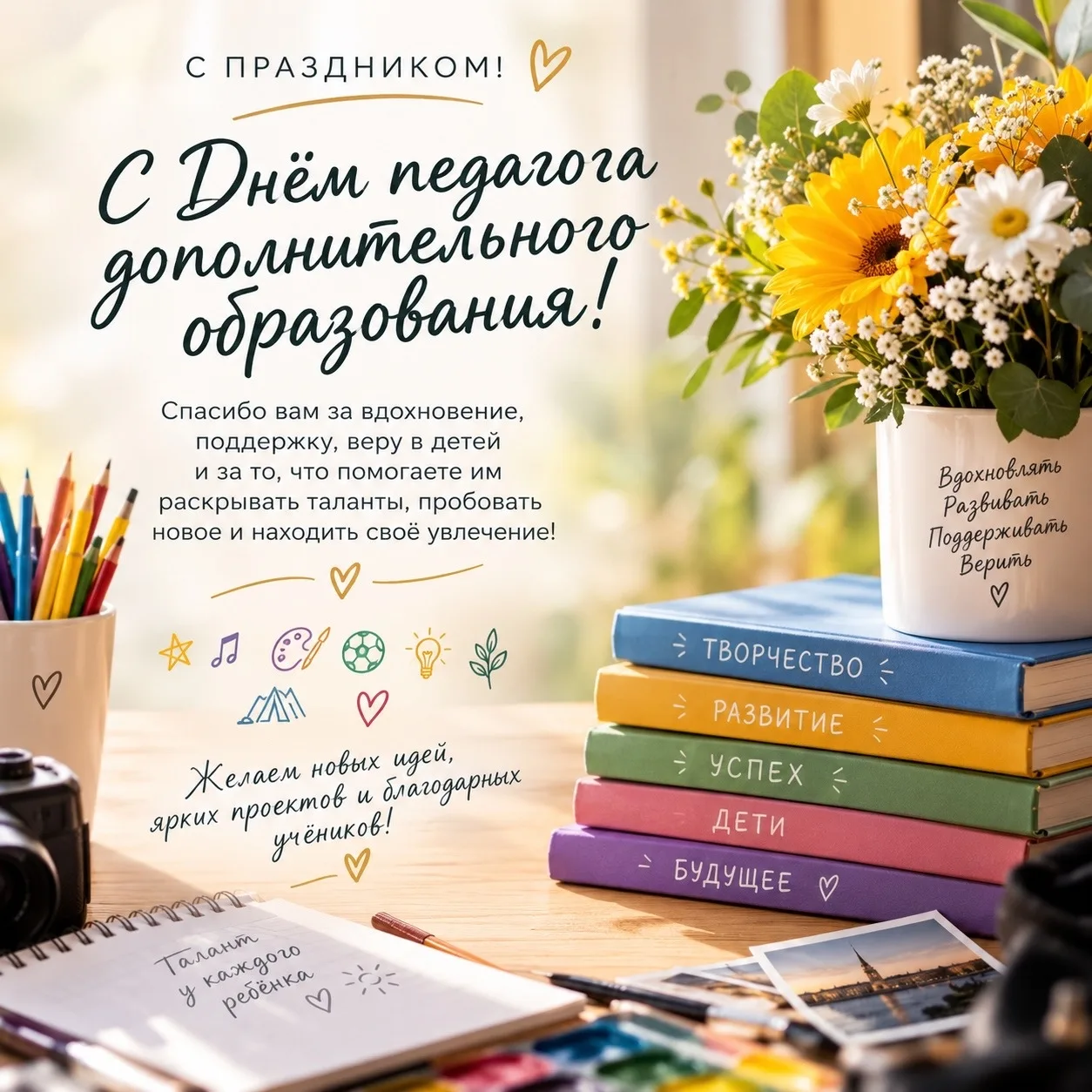 🎉 С Днём педагога дополнительного образования!