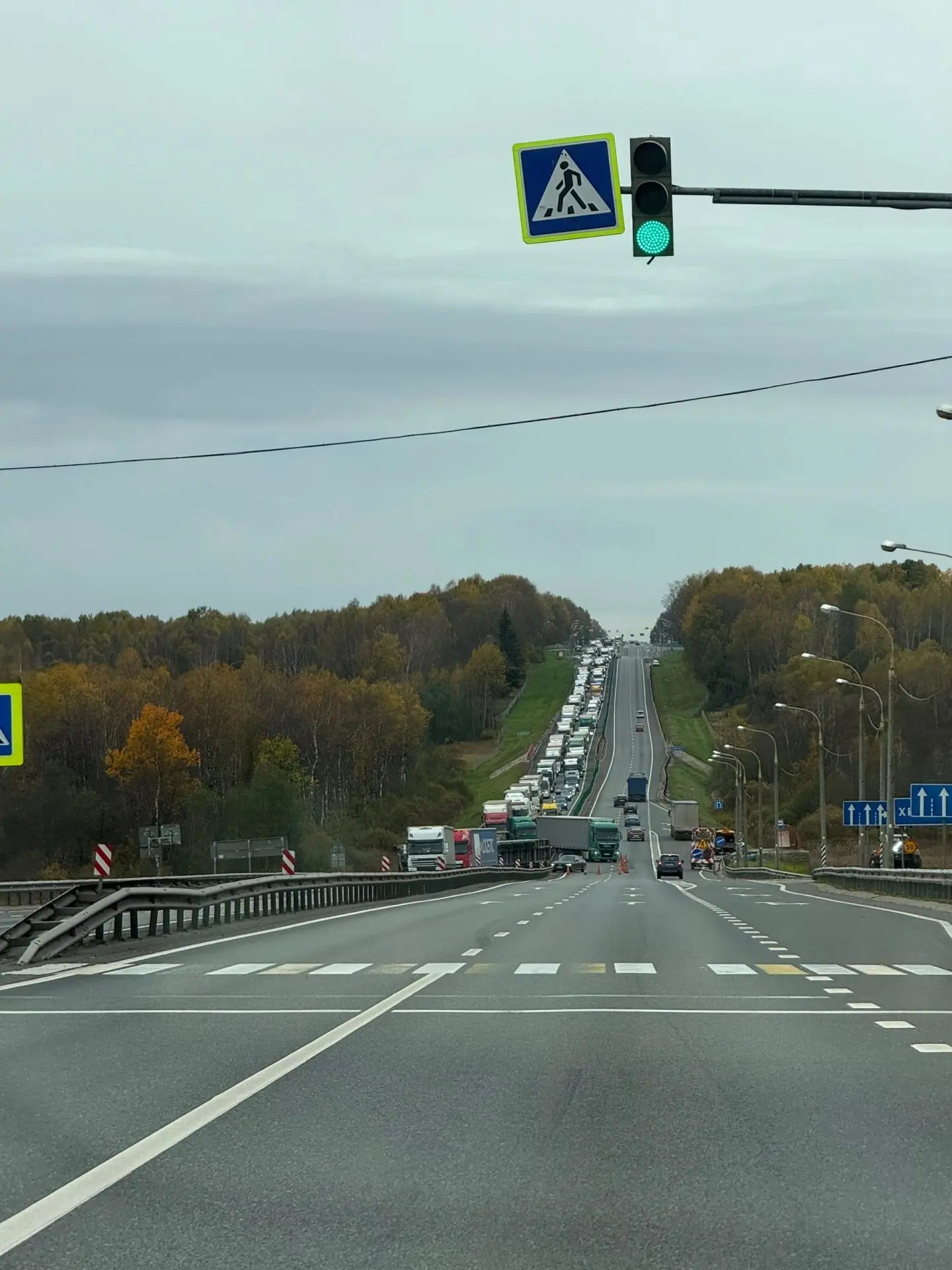 В Сафоновском районе на М1 авария