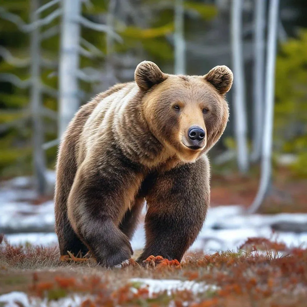 Бурый медведь 🐻🐾🌲