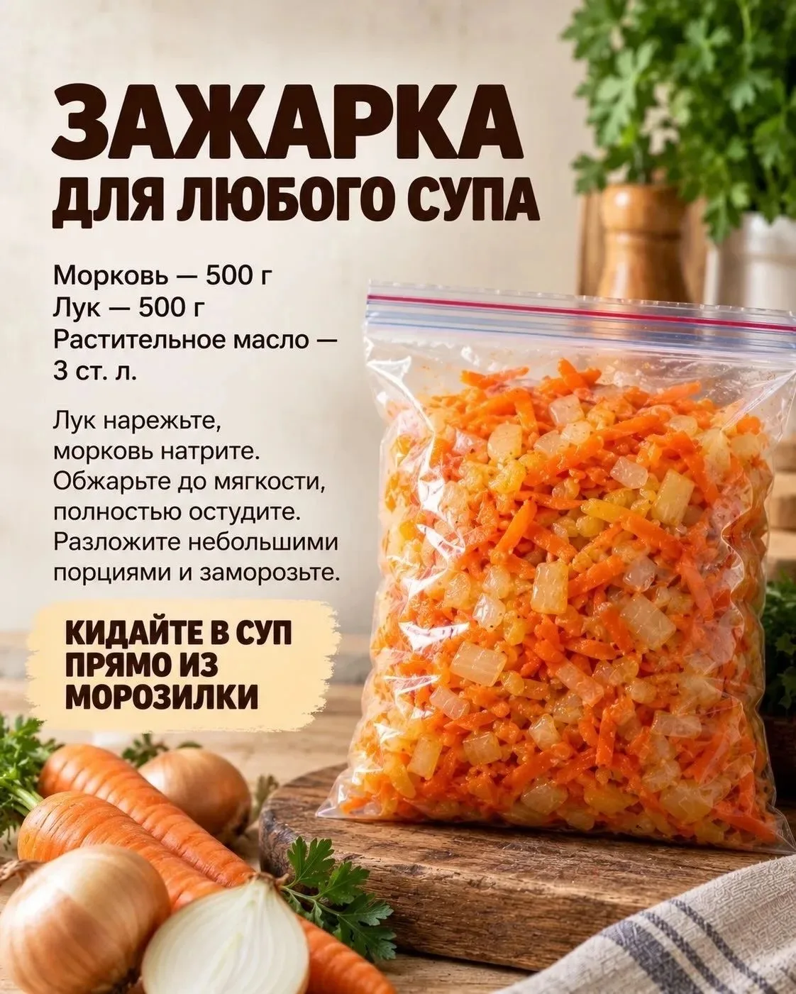 Полезные заготовки-заморозки