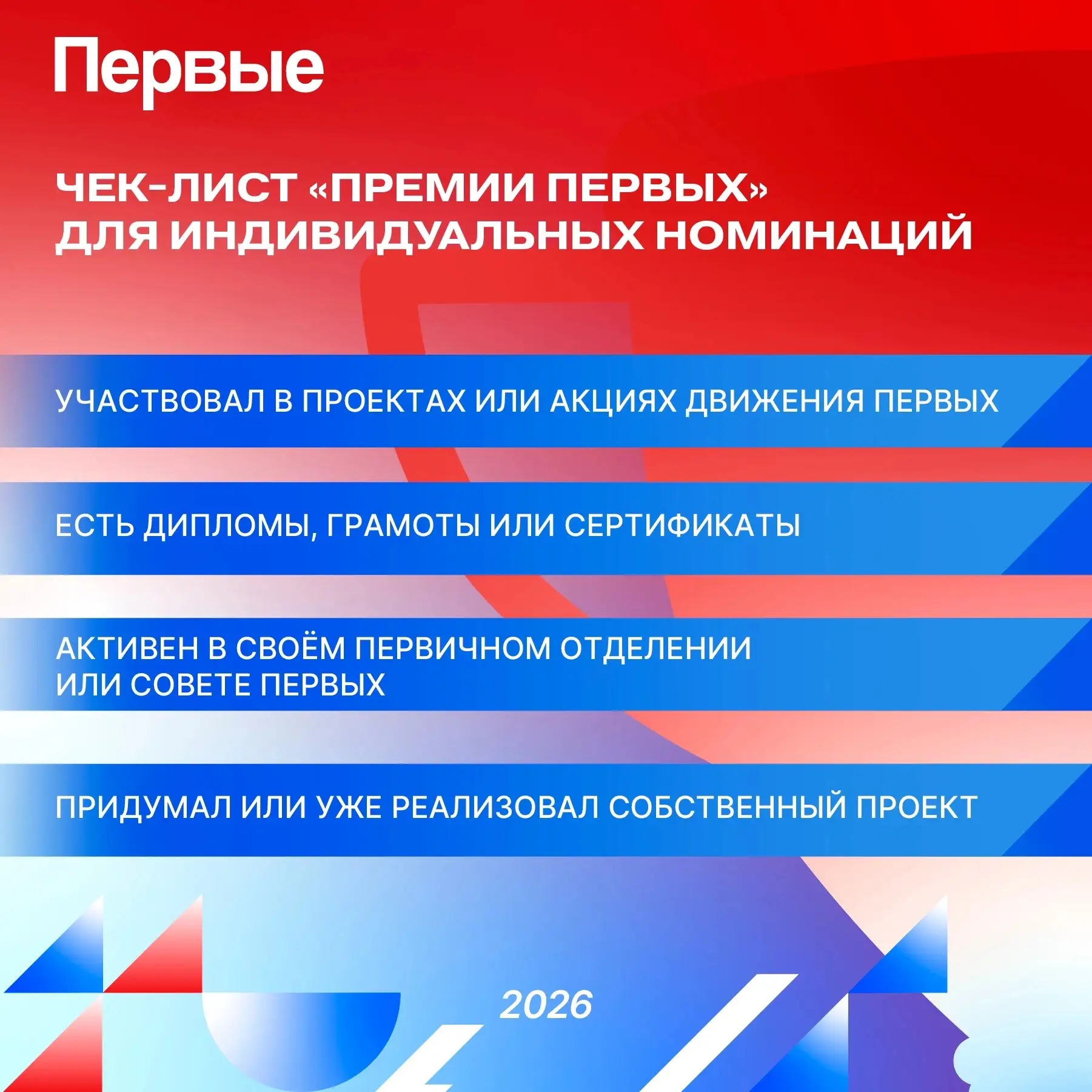 Самые яркие достижения получат заслуженное признание