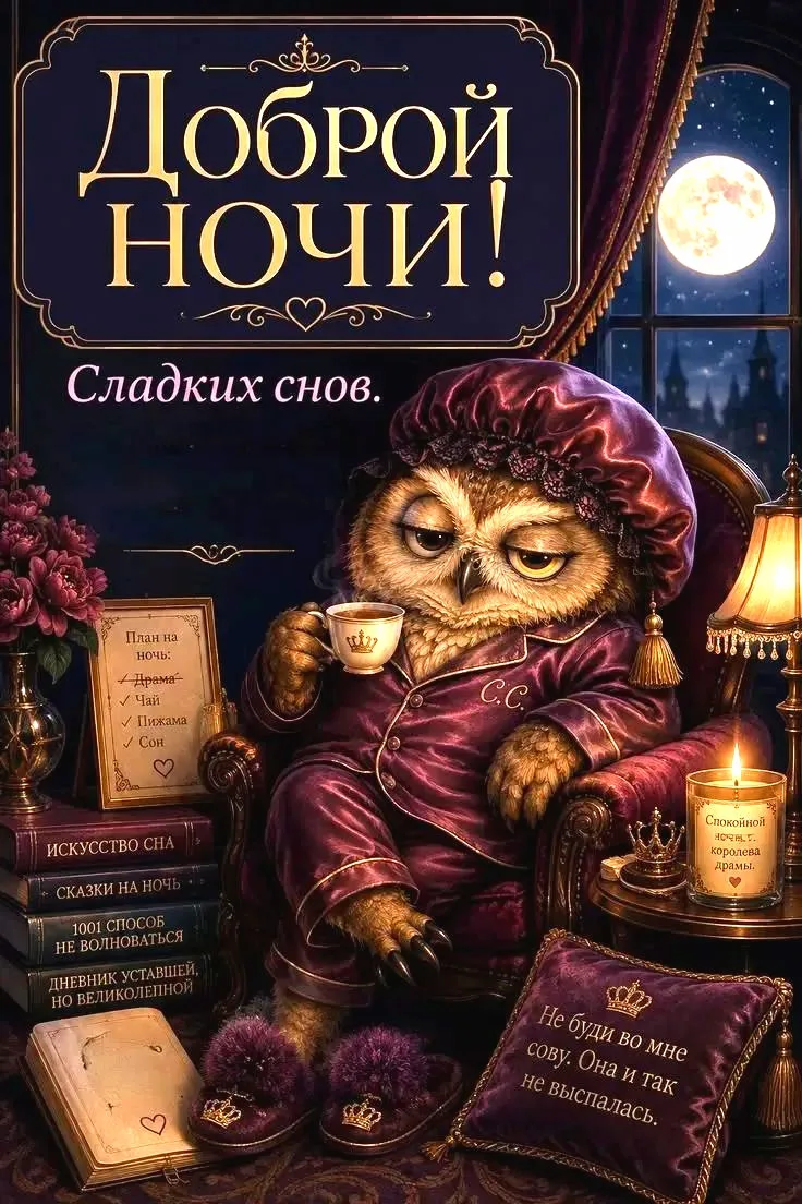 Самые интересные вечерние открытки