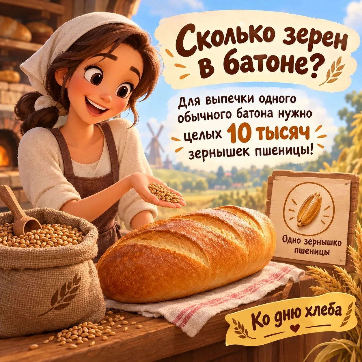 16 октября во всем мире отмечается важная дата — Всемирный день хлеба. 🍞