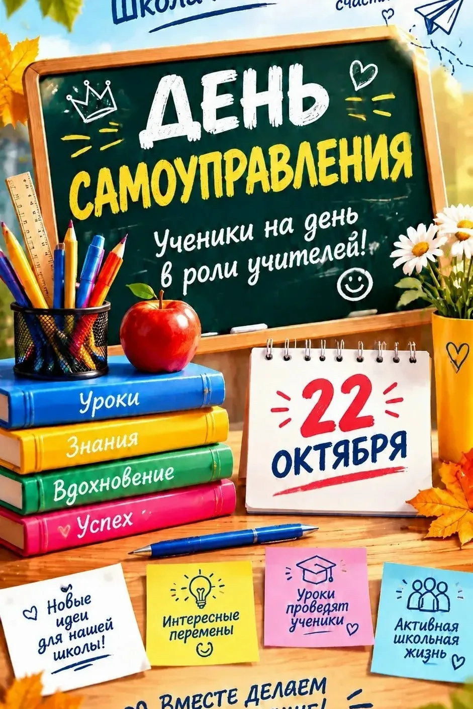 🎓 Внимание, старшеклассники! День самоуправления уже близко! 🚀