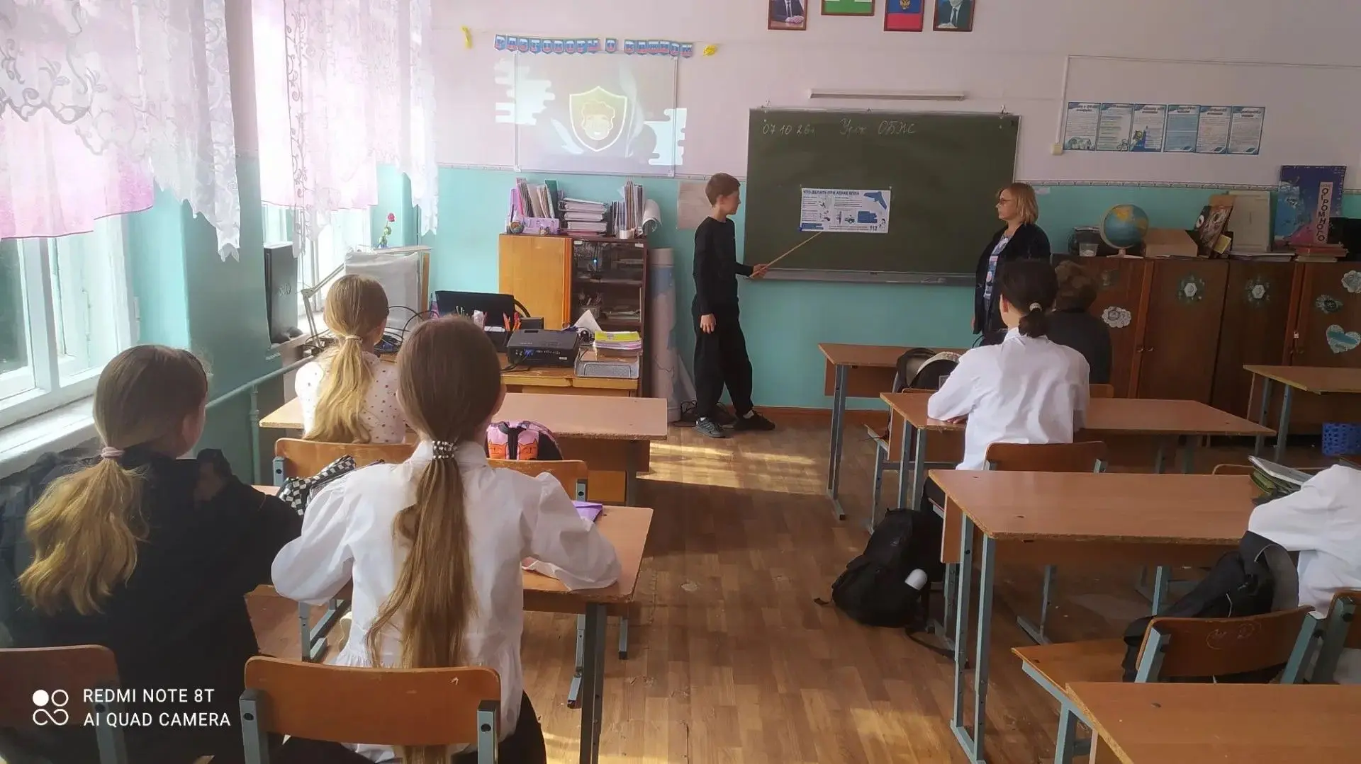 🛡 Урок ОБЖ и тренировка по гражданской обороне в МКОУ «СОШ ст. Приближной»