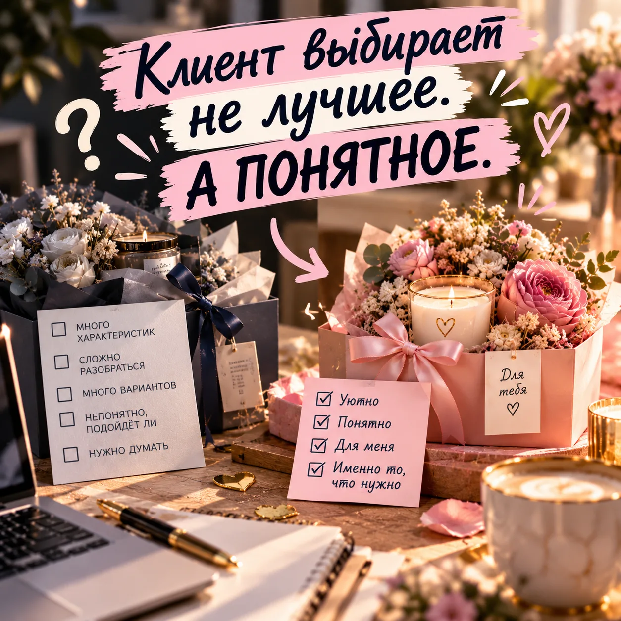 Клиент выбирает не лучший вариант.