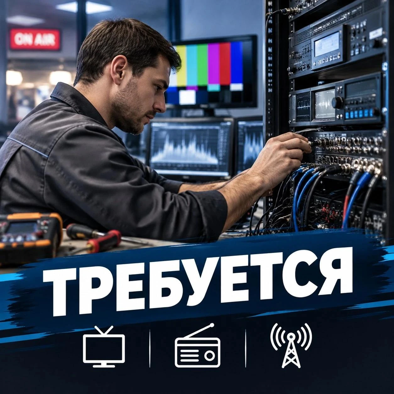 В ГУП ДНР "Республиканский медиахолдинг"  требуется инженер телевизионного и радиообору...