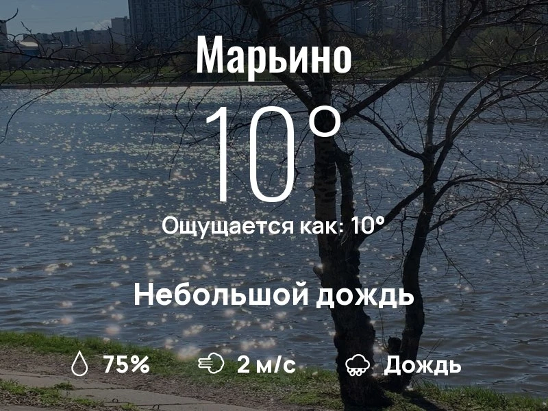 Что с погодой в Марьино?
