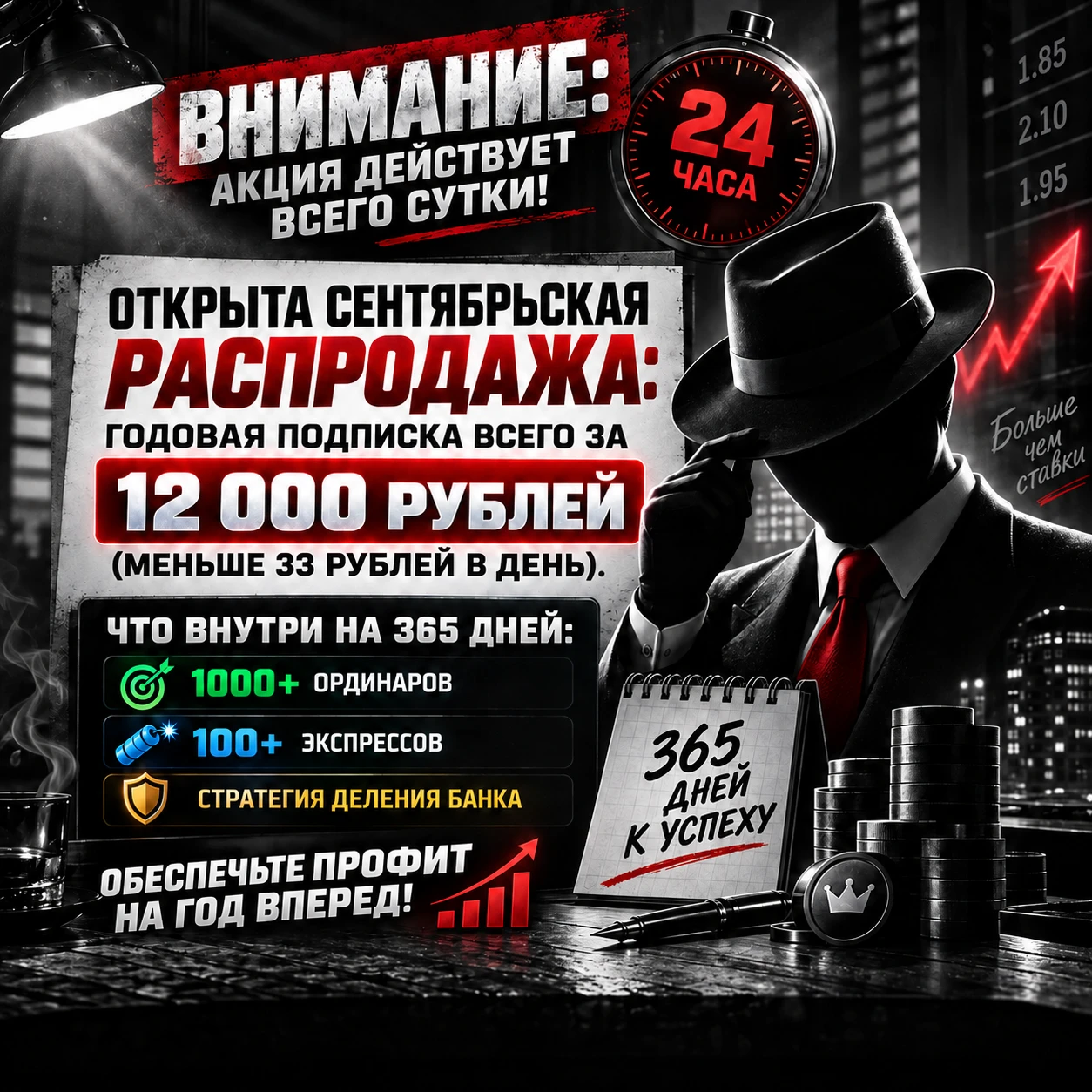 ✅ Внимание: акция действует всего сутки! 🔥