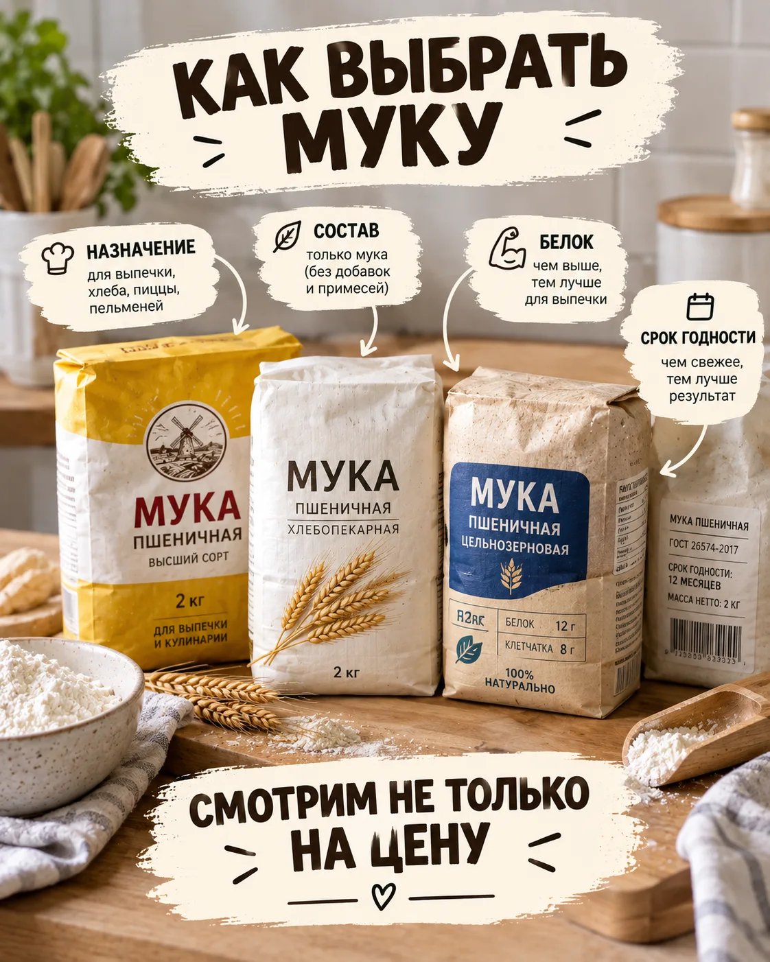 🌾 Не вся мука ведёт себя одинаково