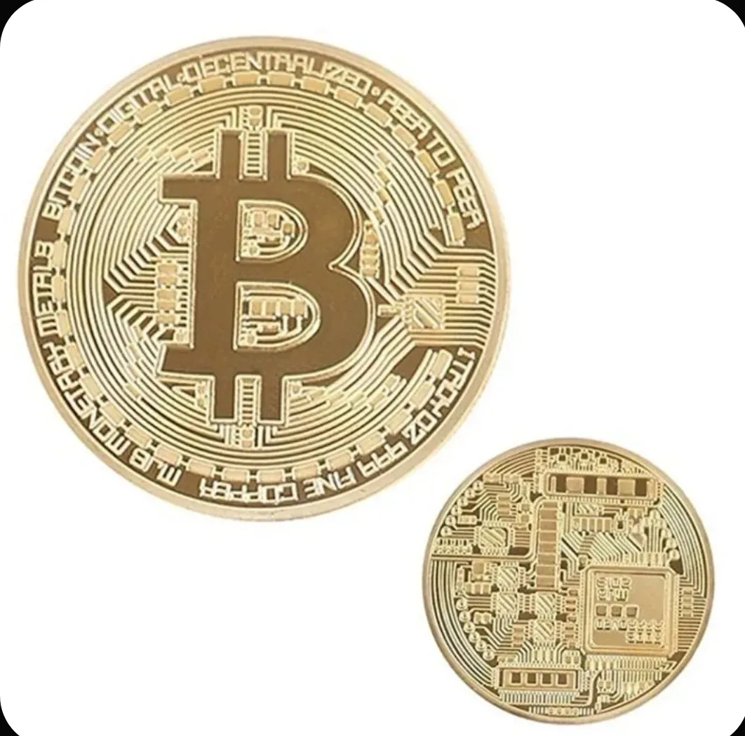 ₿ Памятная двухсторонняя монета «Биткоин»