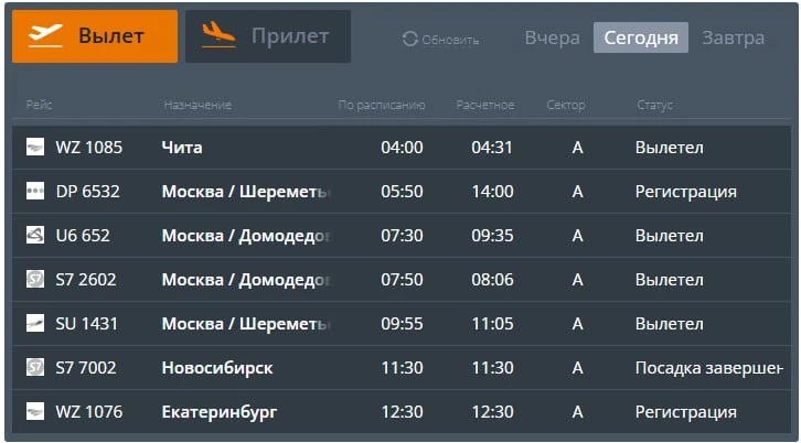 Авиарейс из Барнаула в Москву задержали почти на 8 часов